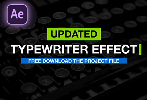 Typewriter Text with blinking cursor